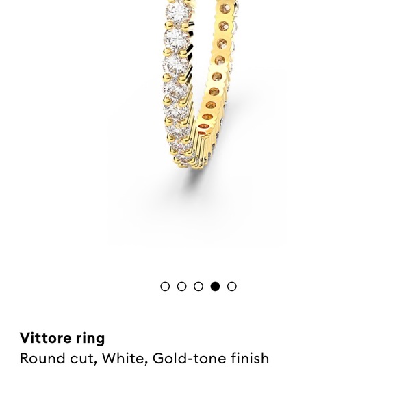 Swarovski Gold Pavé Crystal Ring - Picture 2 of 3